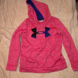 Pink under armour hoodie